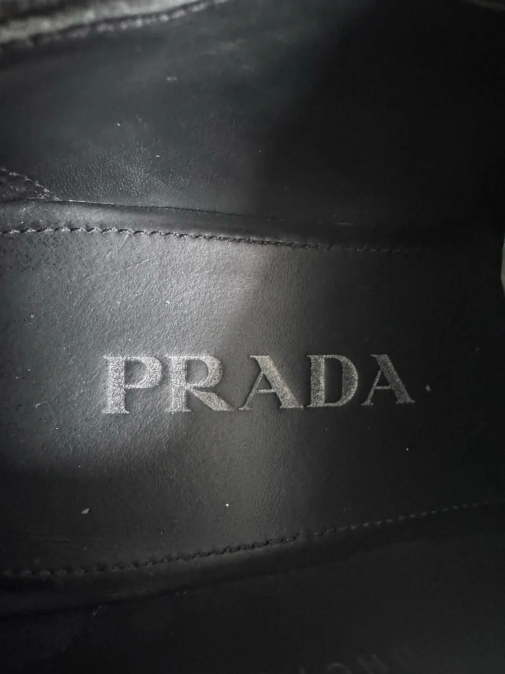 Prada Black Leather Derby Shoes size 36.5 with box - Picture 8 of 17